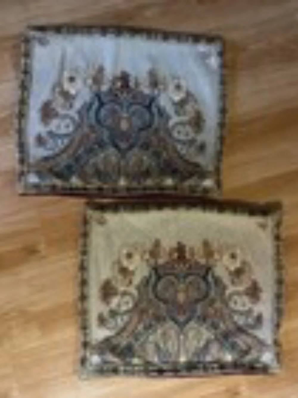 Soft Surroundings Tapestry Pillow Shams Set of 2 Floral Paisley